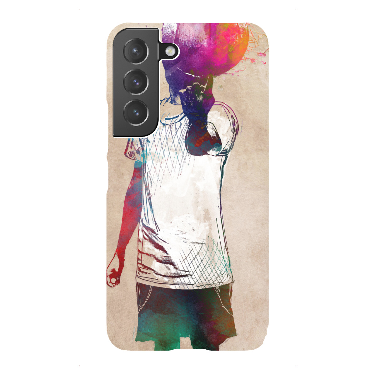 "Basketball player art"für Samsung Galaxy - Premium-Case Handyhülle artboxONE