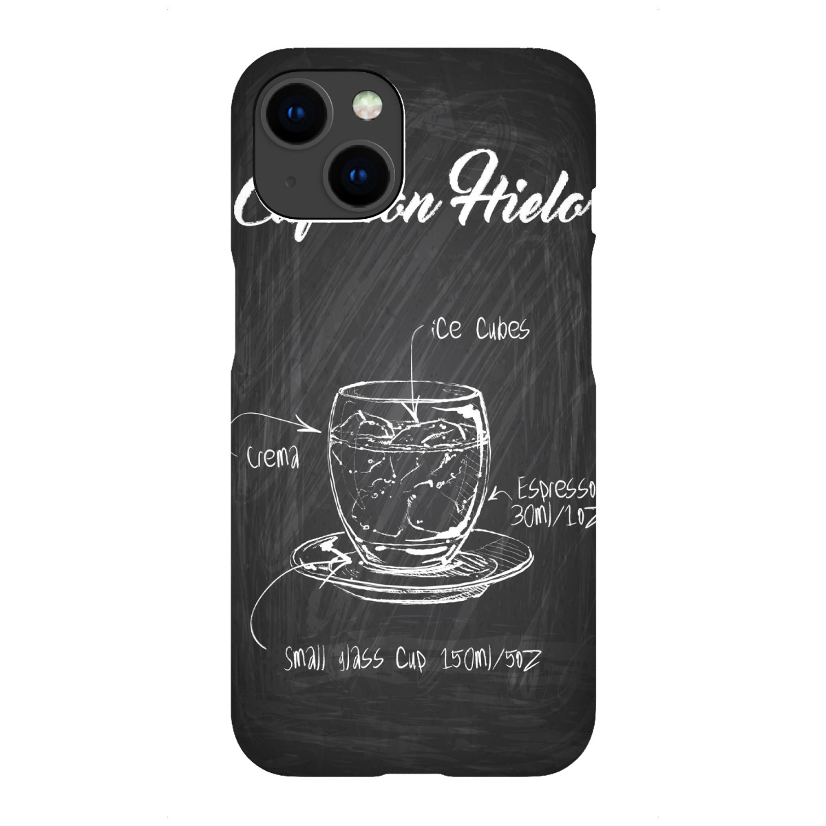 iPhone "Cafe' con Hielo Zeichnung" Premium-Case Handyhülle artboxONE