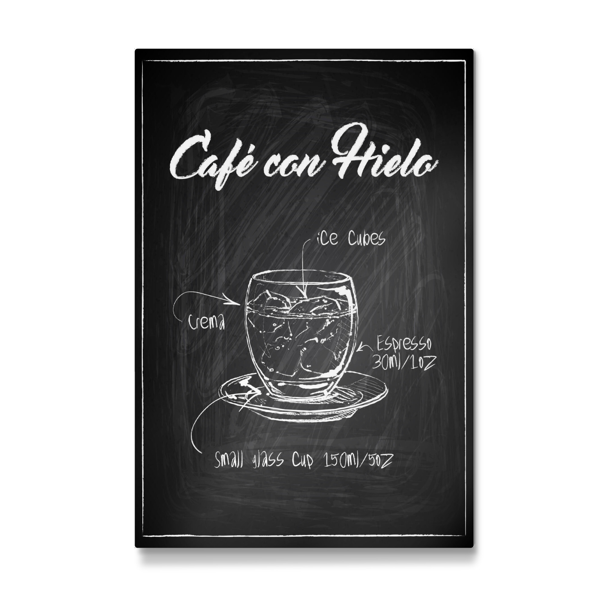 Galerie-Print "Cafe' con Hielo Zeichnung" 75x50 cm artboxONE
