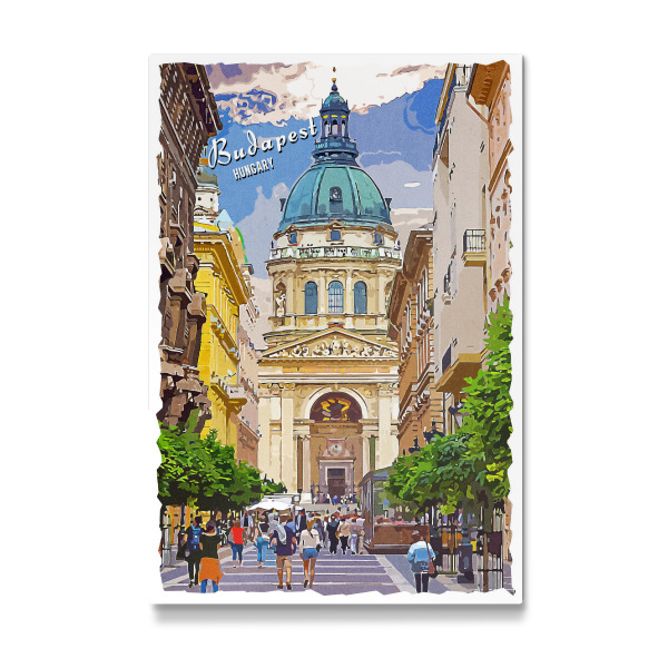 Galerie-Print "Budapest Vintage Straße" 30x20 cm artboxONE