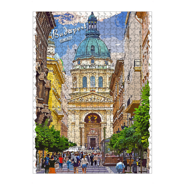 artboxONE Puzzle "Budapest Vintage Straße" artboxONE - Städte,Architektur,Städte / Budapest