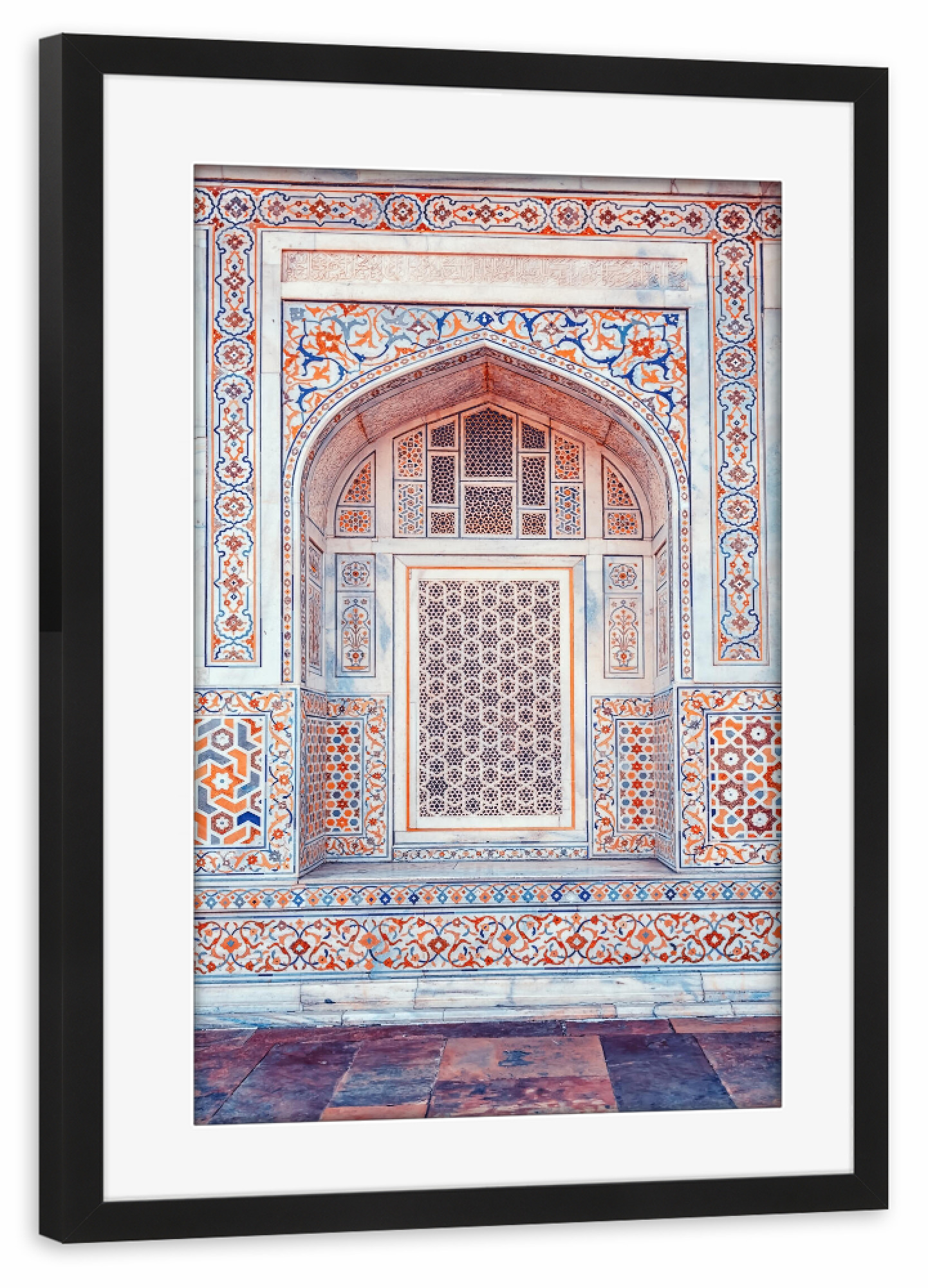 Poster mit Rahmen schwarz "Tomb of Itimad-ud-Daulah" artboxONE - Reise,Architektur,Reise / Asien,Reise / Länder,Städte / Weitere