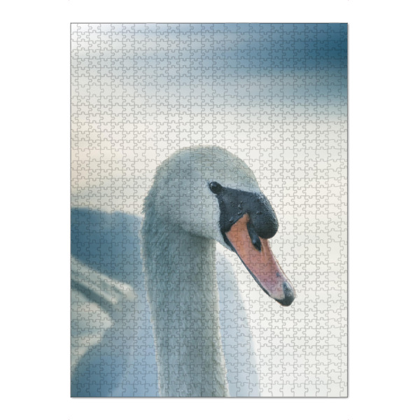 Puzzle Ravensburger "Mute Swan" artboxONE - Natur,Tiere - Schwan,Höckerschwan,Naturfoto,Weißer schwan,Bird,Vogel,Swan,Natur,Nature,Portrait