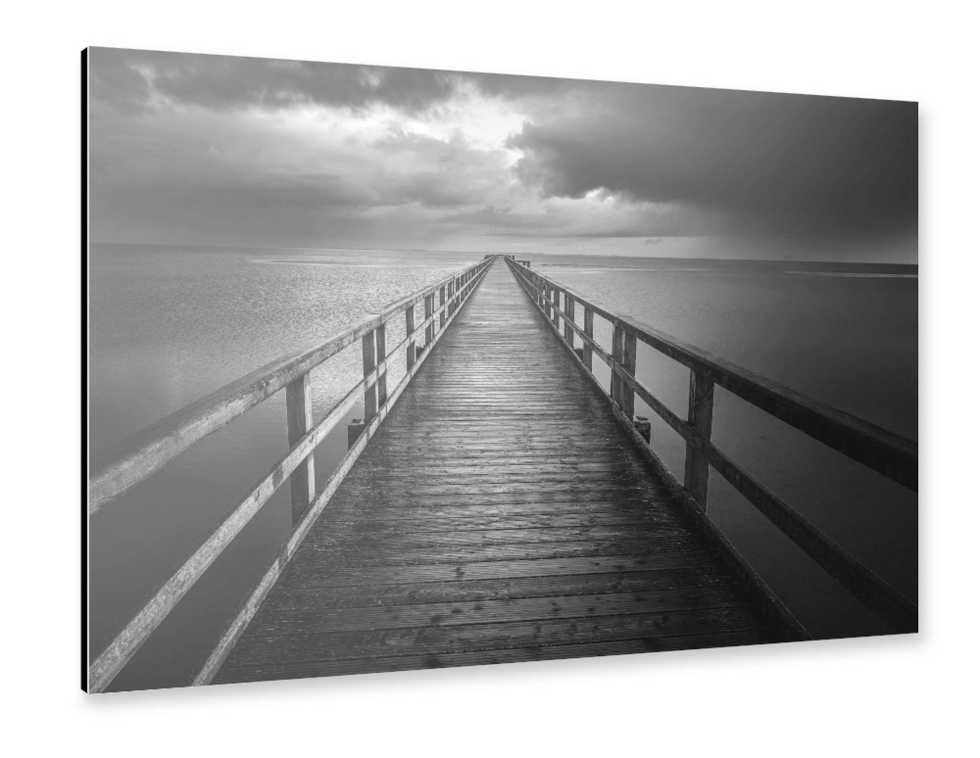 Alu-Dibond "Wattbrücke" 75x50 cm artboxONE