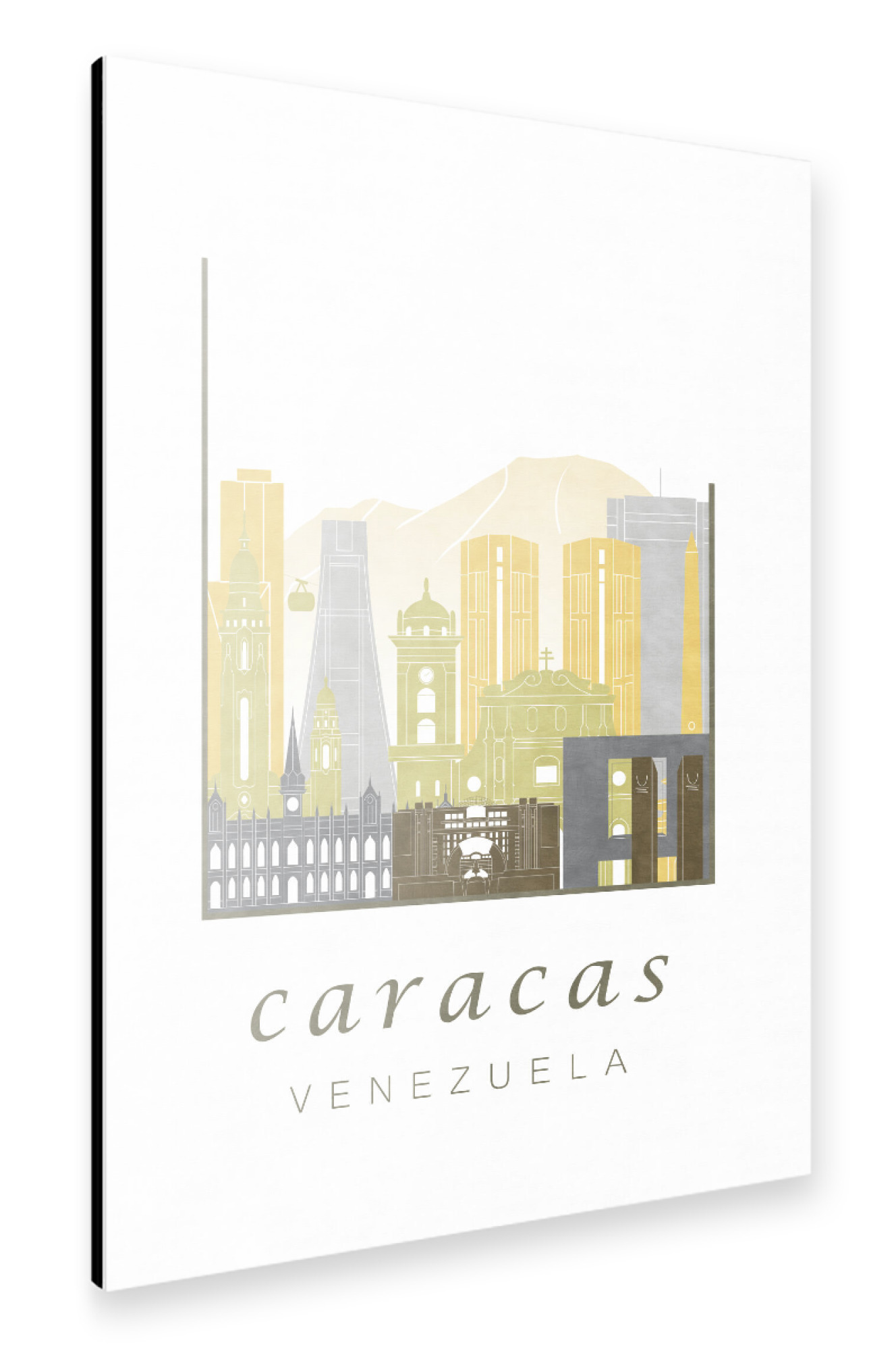 Alu-Dibond "Caracas skyline desert" 75x50 cm artboxONE