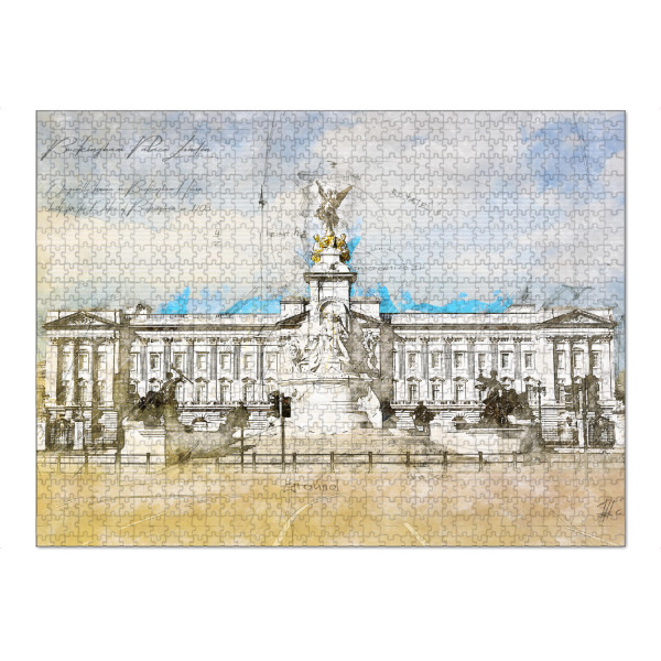 Puzzle Ravensburger "Buckingham Palace, London" artboxONE - Städte,Städte / London,Architektur