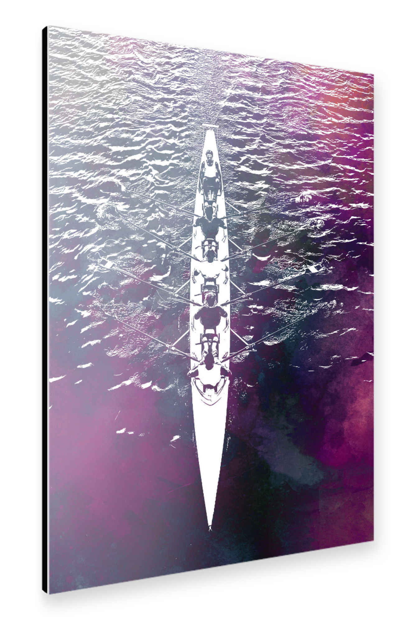 Alu-Dibond "Rowing sport art" 30x20 cm artboxONE