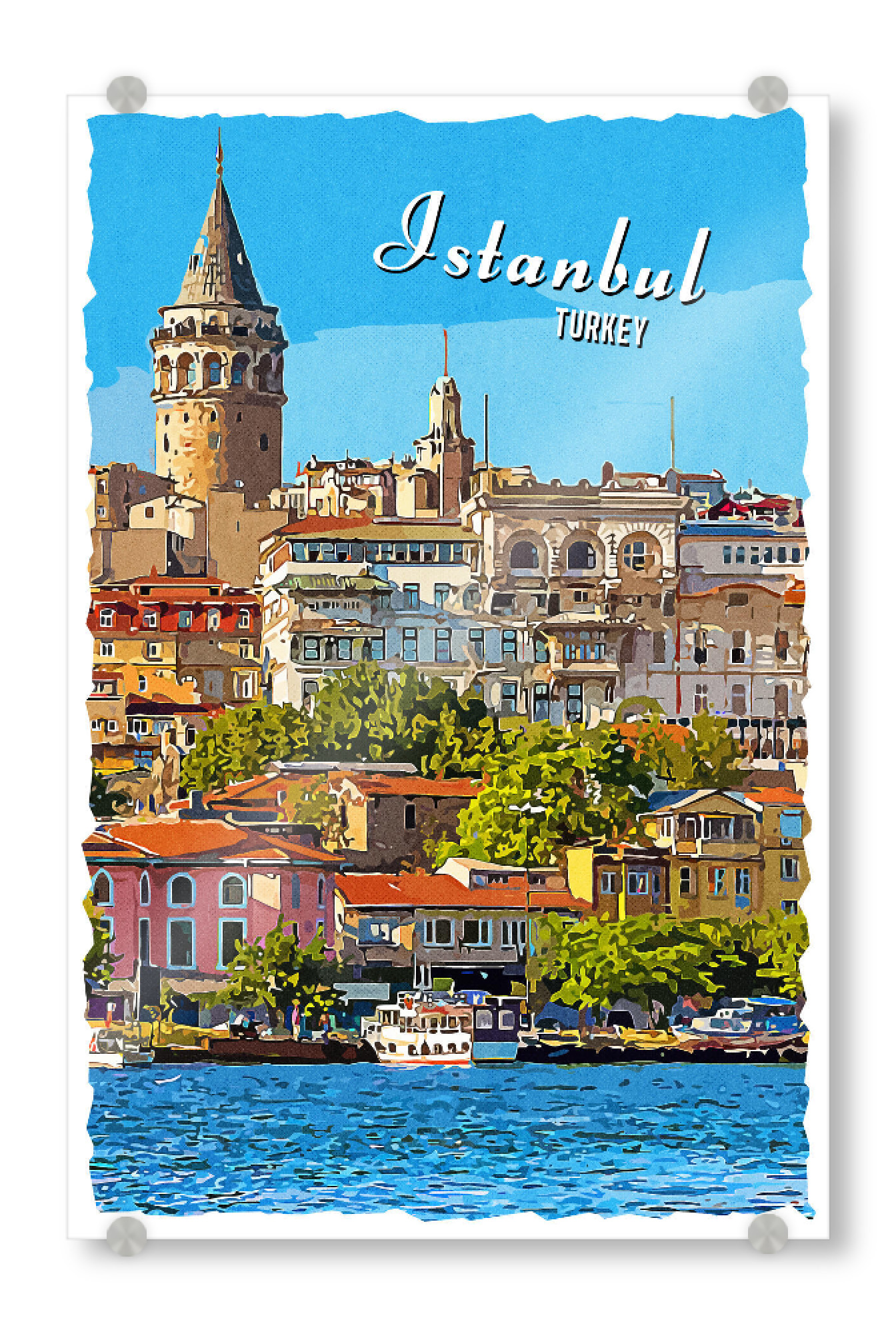 Acrylglasbild "Istanbul Vintage" artboxONE - Städte,Architektur,Städte / Istanbul