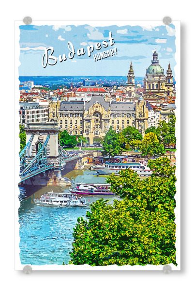 Acrylglasbild "Budapest Vintage" artboxONE - Städte,Architektur,Städte / Budapest