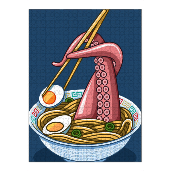 Puzzle Ravensburger "Ramen Octopus" artboxONE - Essen & Trinken,Comic