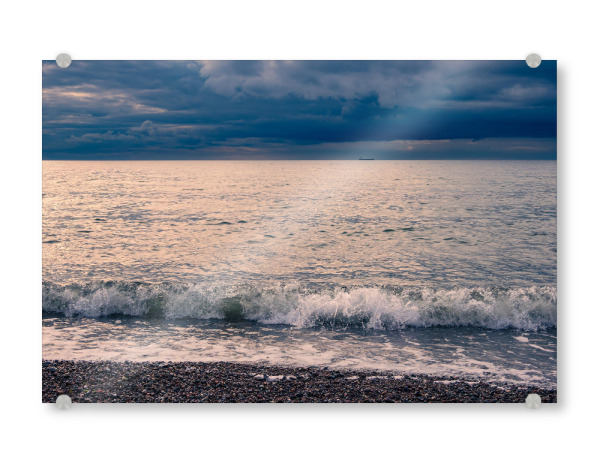 Acrylglasbild "Ostseewelle am Strand" artboxONE - Natur,Reise,Reise / Strand und Meer