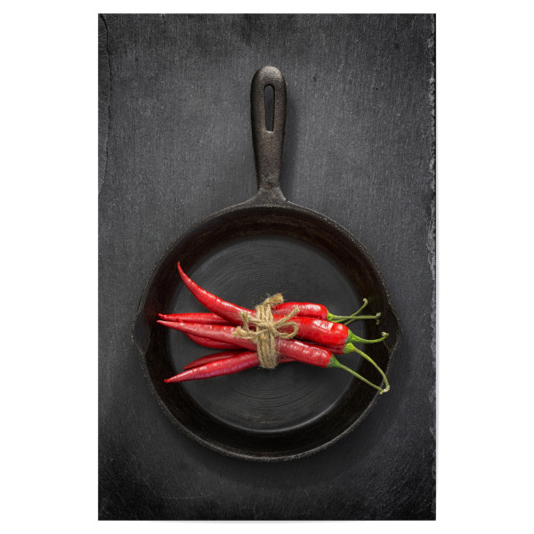 Poster "Rote Chilischoten" artboxONE - Essen & Trinken