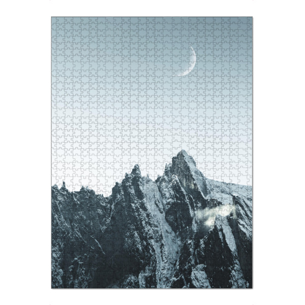 Puzzle Ravensburger "Mond über den Bergen" artboxONE - Natur,Reise,Reise / Länder