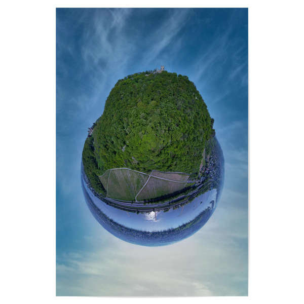 Poster 30x20 cm "Drachenfels am Rhein" artboxONE - Städte,Natur,Reise,Reise / Länder
