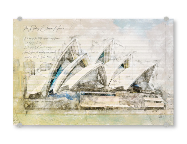 Acrylglasbild "Sydney Opera" artboxONE - Städte,Architektur,Musik,Städte / Sydney