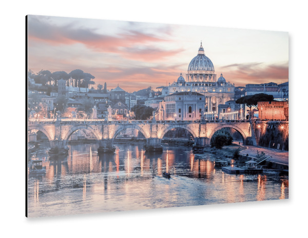 Alu-Dibond "Pink Rome" 30x20 cm artboxONE