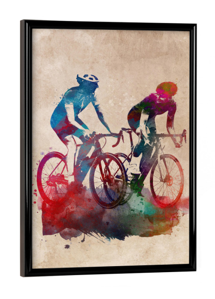 Poster mit schwarzem Rahmen "Bikers arts" artboxONE - Sport,Sport / Sommerspiele,Sport / Motivation