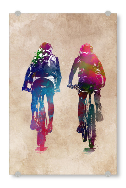 Acrylglasbild "Bikers art" artboxONE - Sport,Sport / Sommerspiele,Sport / Motivation