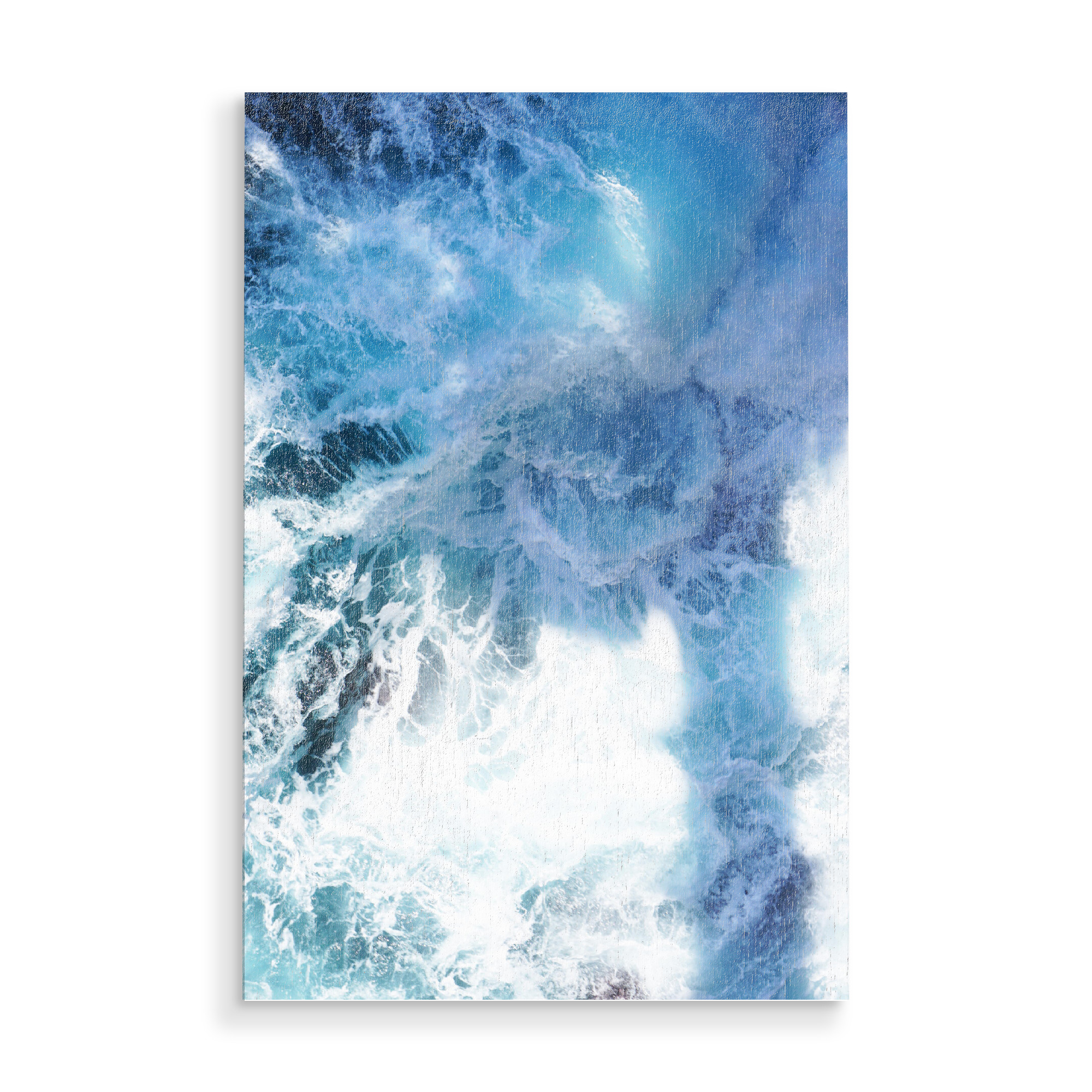 Holzbild "Die Kraft des Wassers I" artboxONE - Natur - Wasser,Water,Sea,Ocean,Meer,Ozean,Wellen,Waves,Abstract,Abstrakt,Blue,Blau