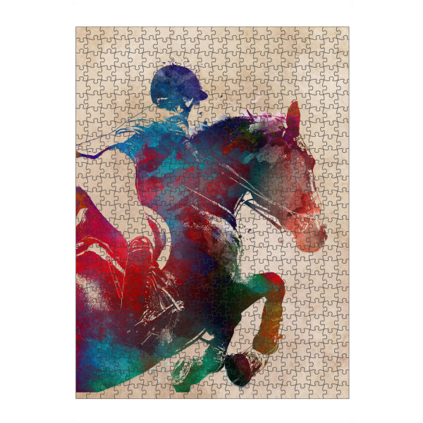 artboxONE Puzzle "Horse riding sport" artboxONE - Tiere,Sport,Sport / Motivation - Horse riding,Horse,Horses,Riding,Sport - Bild horse riding