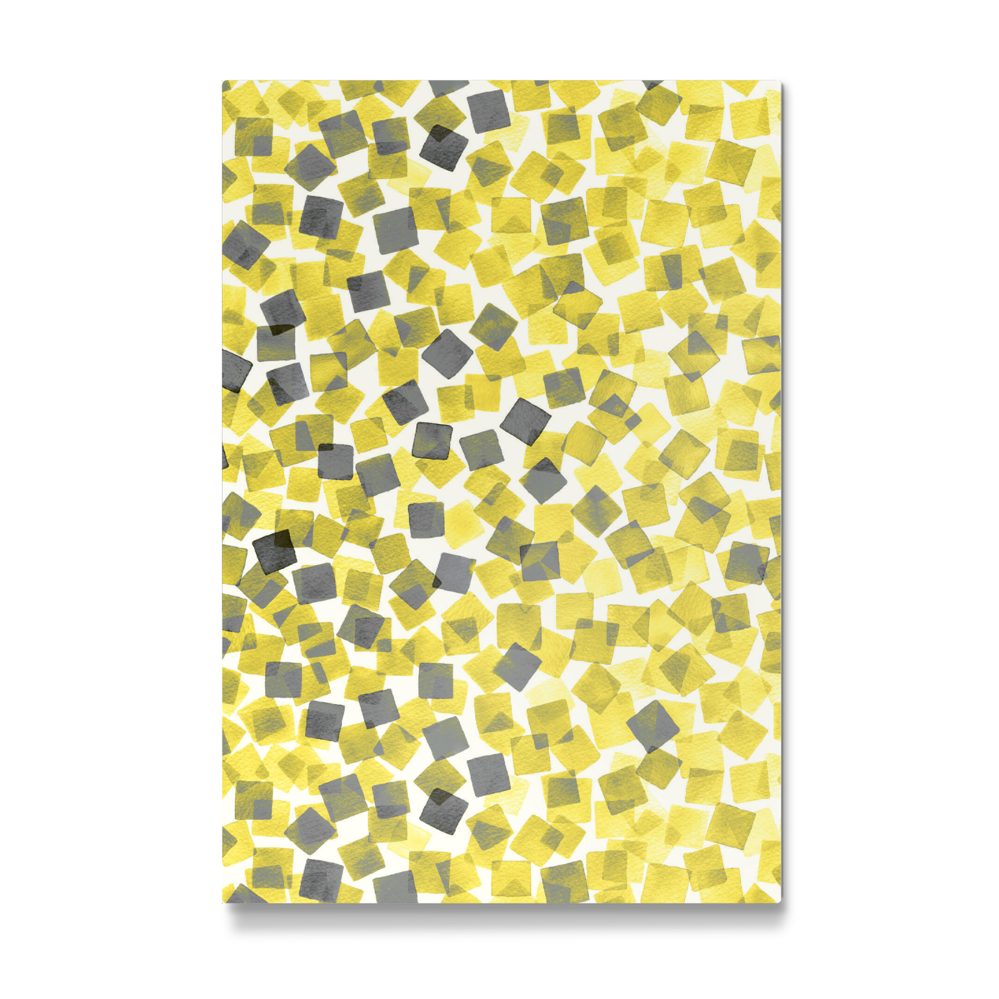 Galerie-Print "Watercolor Confetti Squares Yellow" 30x20 cm artboxONE