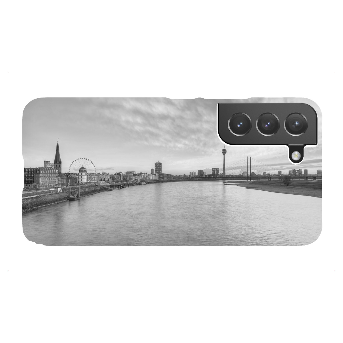 "Düsseldorf schwarz-weiß"für Samsung Galaxy - Premium-Case Handyhülle artboxONE