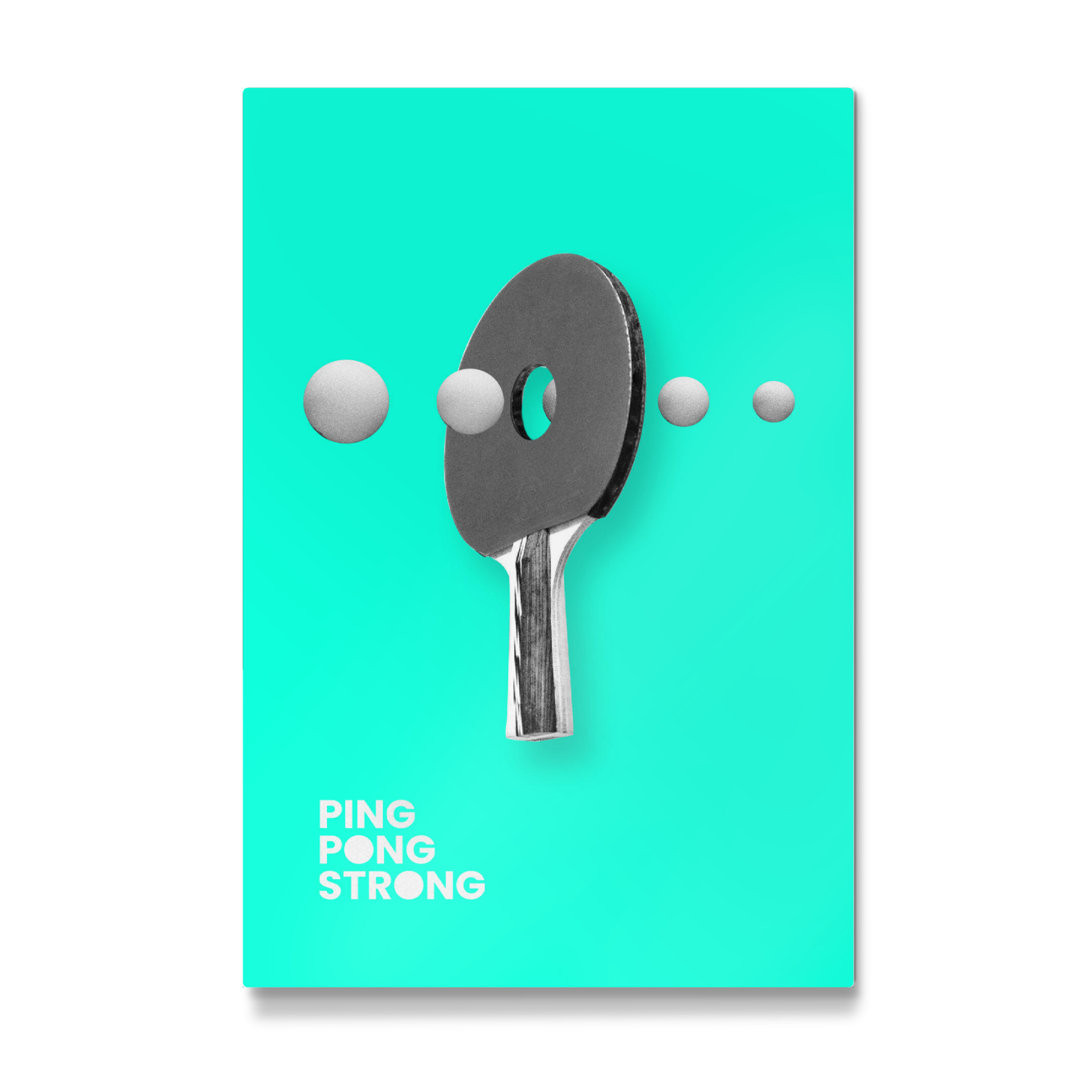 Galerie-Print "PING PONG STRONG" 75x50 cm artboxONE
