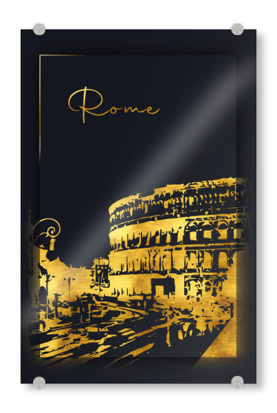 Acrylglasbild "Rom in Gold" artboxONE - Städte,Architektur,Städte / Rom