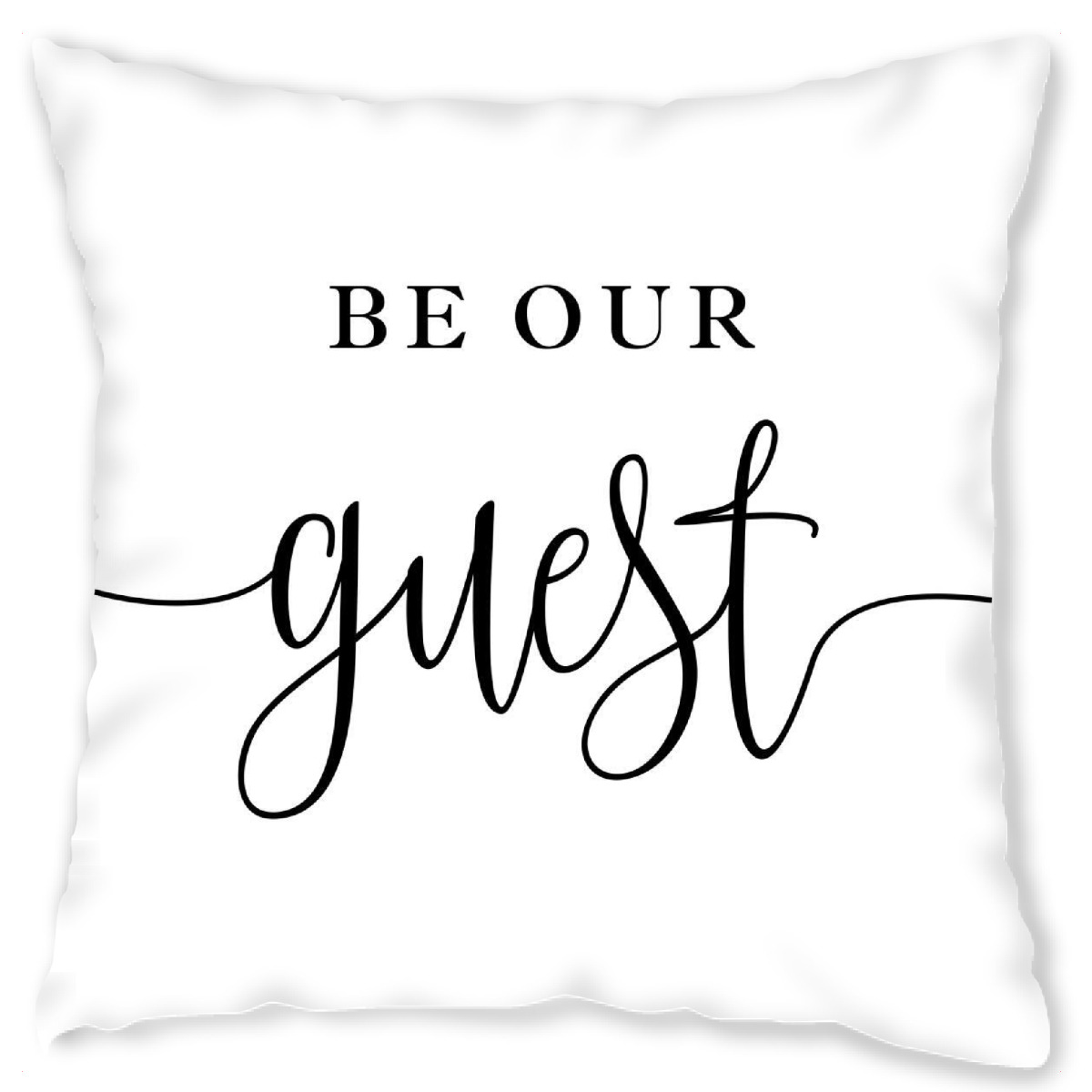 Design-Kissen "* Be Our Guest *" artboxONE - Typografie,Menschen,Liebe