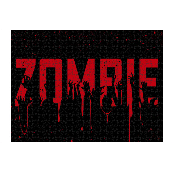 artboxONE Puzzle "Blood Zombie" artboxONE - Typografie,Fiktion,Halloween - Zombi,Zombie,Halloween,Hands,Terror,Horror,Blood - Bild zombi