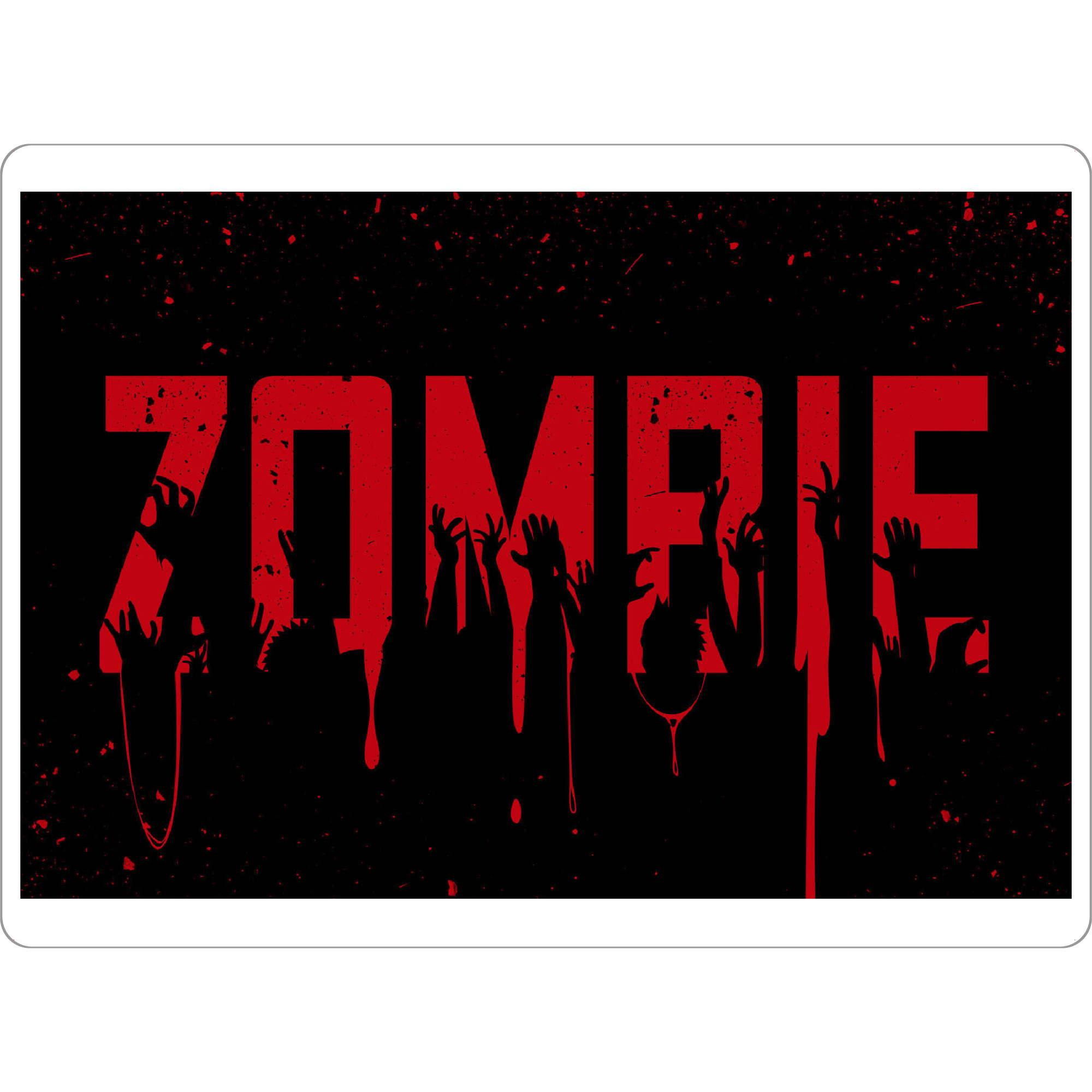 Tischset "Blood Zombie" artboxONE - Typografie,Fiktion,Halloween - Zombi,Zombie,Halloween,Hands,Terror,Horror,Blood - Bild zombi