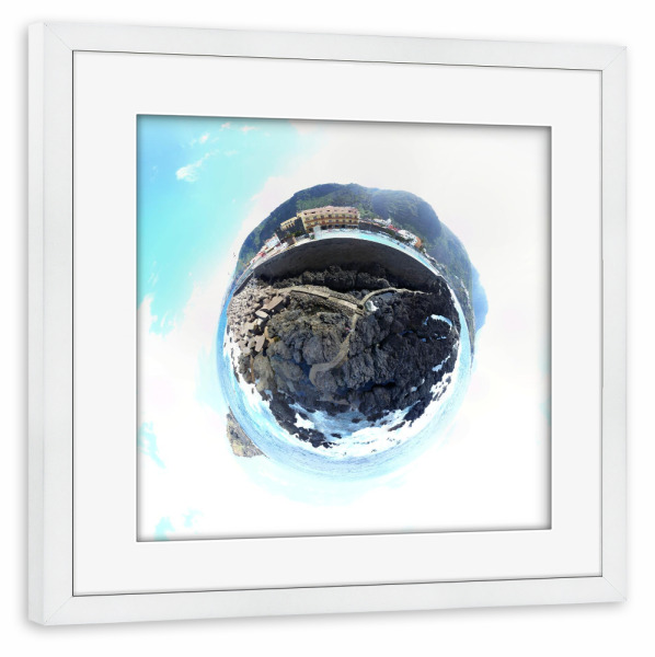 Poster mit Rahmen weiß "Teneriffa - Garachico Felsenufer" artboxONE - Städte,Natur,Reise,Reise / Strand und Meer,Reise / Länder