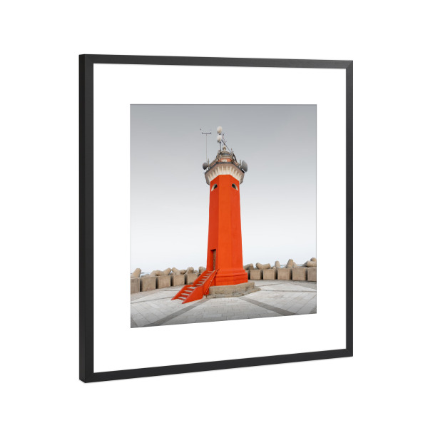 Poster mit Rahmen Schwarz (Metallic) "Faro di Venezia" artboxONE - Reise,Architektur,Reise / Strand und Meer,Städte / Venedig,Reise / Länder