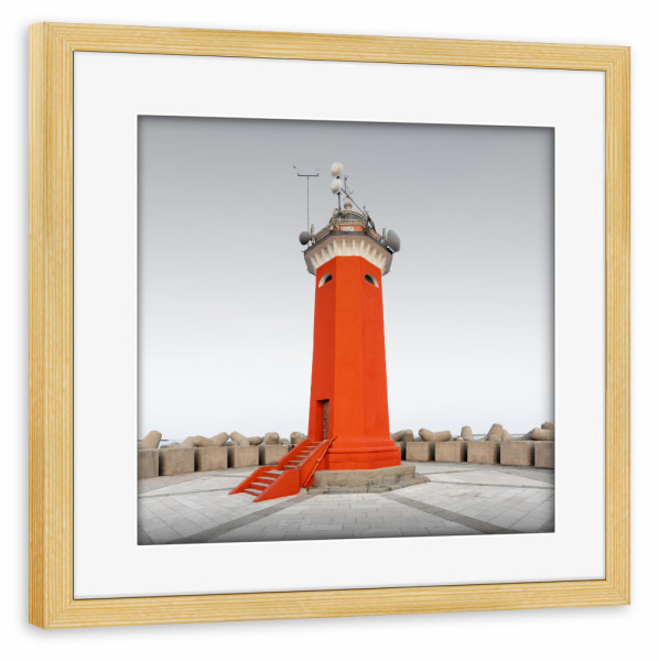 Poster mit Rahmen kiefer "Faro di Venezia" artboxONE - Reise,Architektur,Reise / Strand und Meer,Städte / Venedig,Reise / Länder