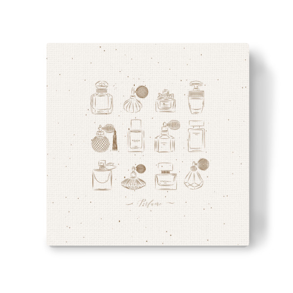 Leinwandbild "Perfume vintage bottles beige" artboxONE - Für Kinder,Fashion,Für Mama,Für Papa,Männer