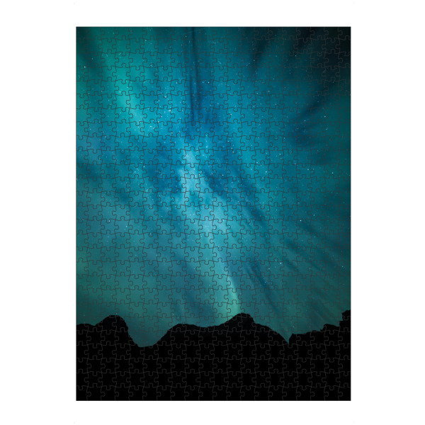 artboxONE Puzzle "Nordlichtsilhouette" artboxONE - Natur