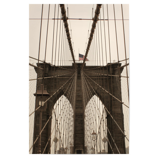 Poster "NYC - Brooklyn Bridge Symmetry" artboxONE - Städte / New York,Architektur,Reise / Länder