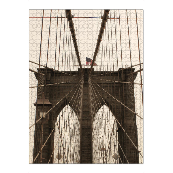 Puzzle Ravensburger "NYC - Brooklyn Bridge Symmetry" artboxONE - Städte / New York,Architektur,Reise / Länder