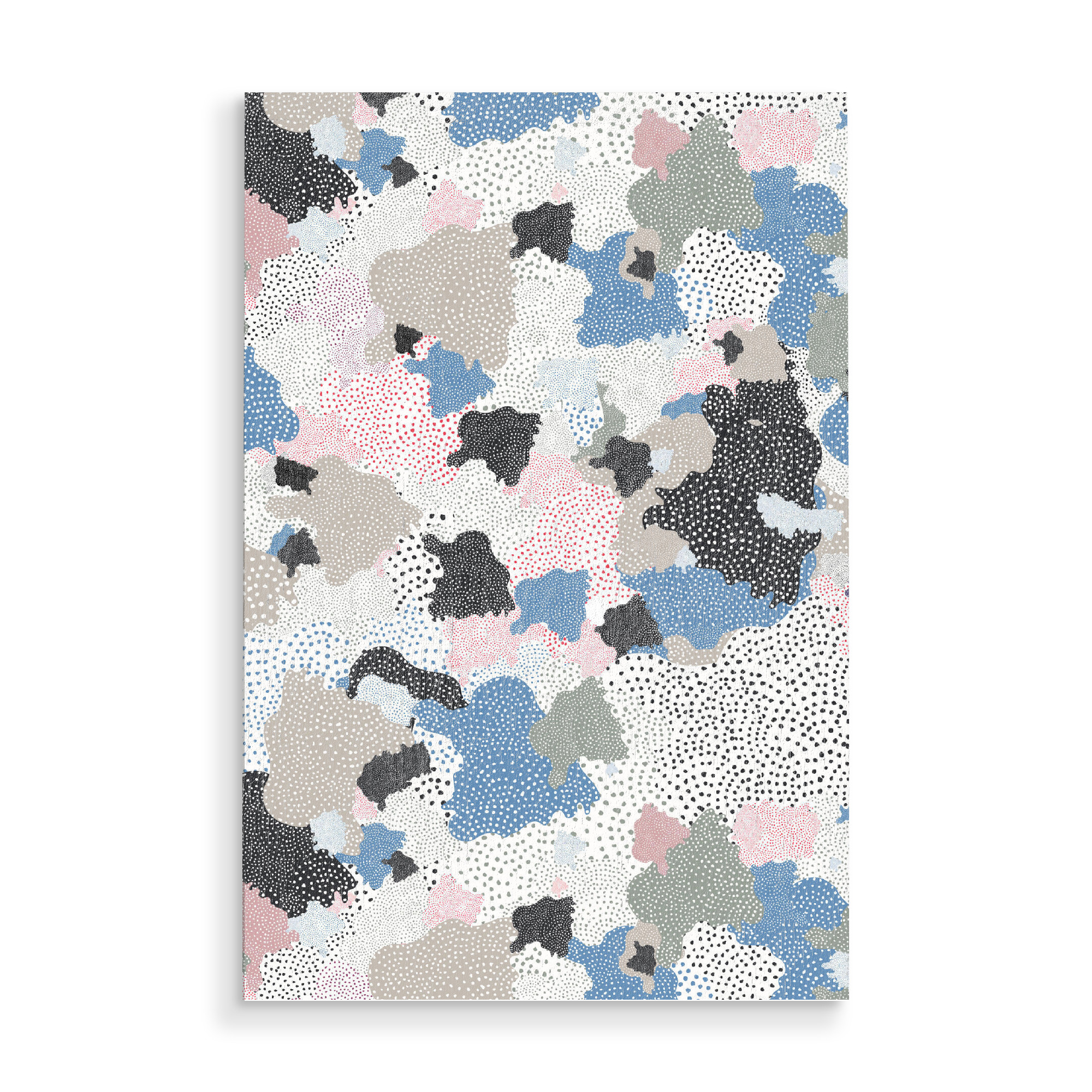 Holzbild "Abstract Clouds Dots Texture Blue" artboxONE - Abstrakt,Geometrie