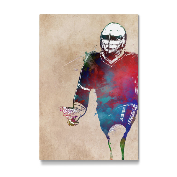 Galerie-Print "Lacrosse player art" 30x20 cm artboxONE