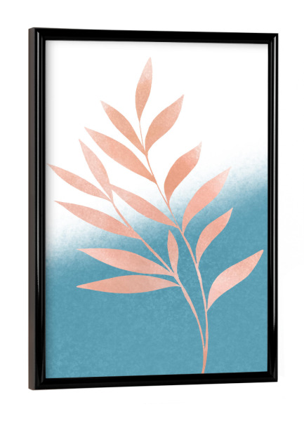 Poster mit schwarzem Rahmen "Minimal Branch I" artboxONE - Natur,Floral,Abstrakt
