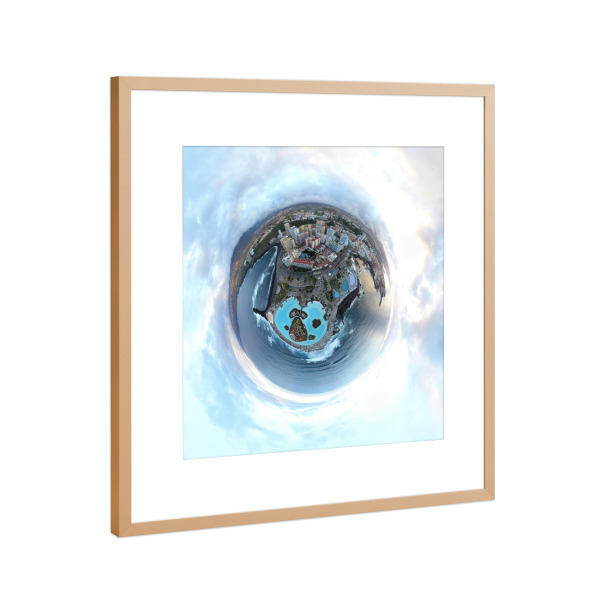 Poster mit Rahmen Kupfer "Puerto de la Cruz - Lago Martianez" artboxONE - Städte,Reise,Architektur,Reise / Strand und Meer,Reise / Länder