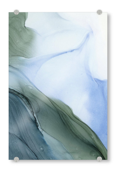 Acrylglasbild "Bunt aber Blau N Green" artboxONE - Abstrakt