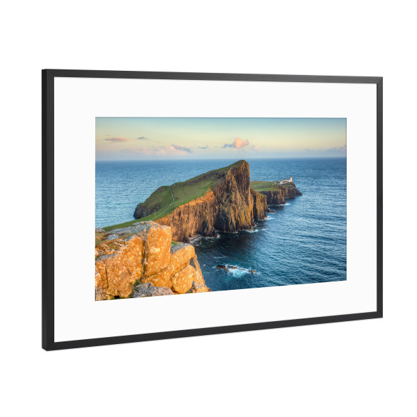 Poster mit Rahmen Schwarz (Metallic) "Neist Point Isle of Skye" artboxONE - Natur,Reise / Strand und Meer,Reise / Länder
