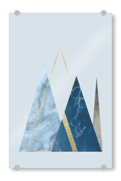Acrylglasbild "Abstract Icebergs" artboxONE - Abstrakt,Geometrie,Marmor