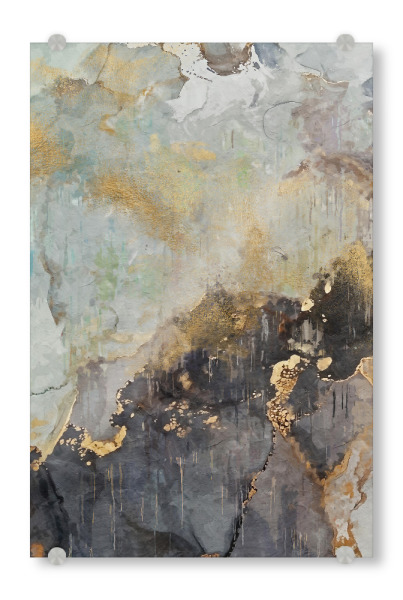 Acrylglasbild "Spark Abstract Ink" artboxONE - Abstrakt - Blue,Blau,Abstract,Abstrakt,Bunt,Colorful