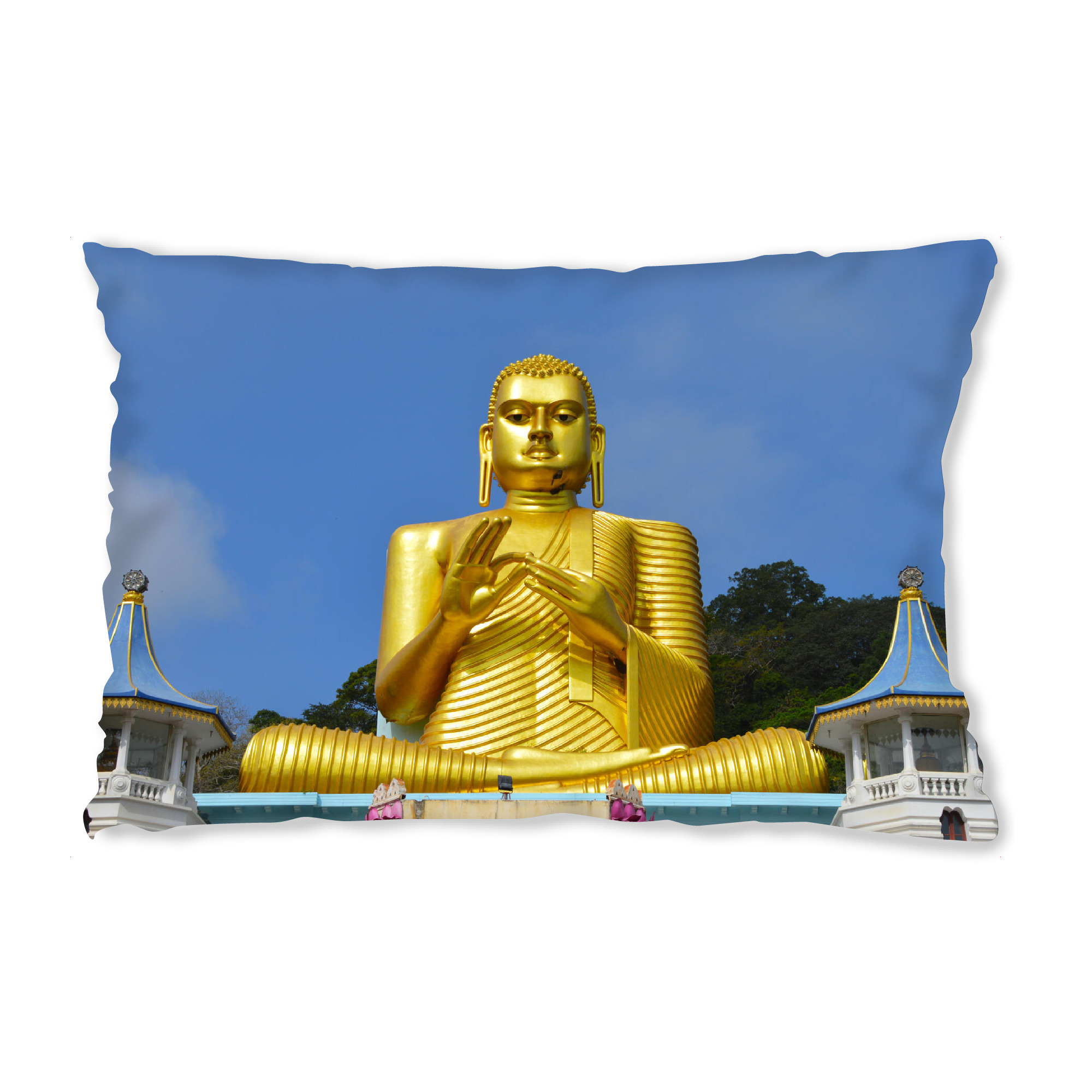 Design-Kissen "Buddha, Dambulla" artboxONE - Natur,Menschen,Reise / Asien