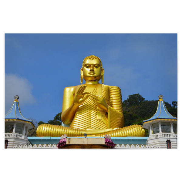 Poster 30x20 cm "Buddha, Dambulla" artboxONE - Natur,Menschen,Reise / Asien