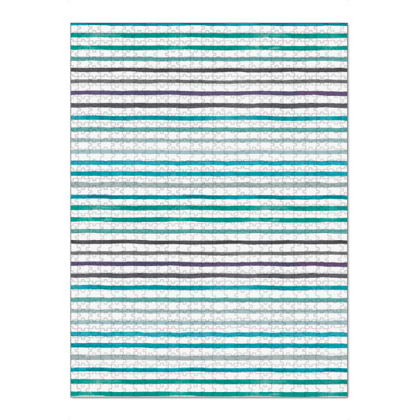 Puzzle Ravensburger "Marker Stripes Blue Aqua" artboxONE - Abstrakt,Lustig