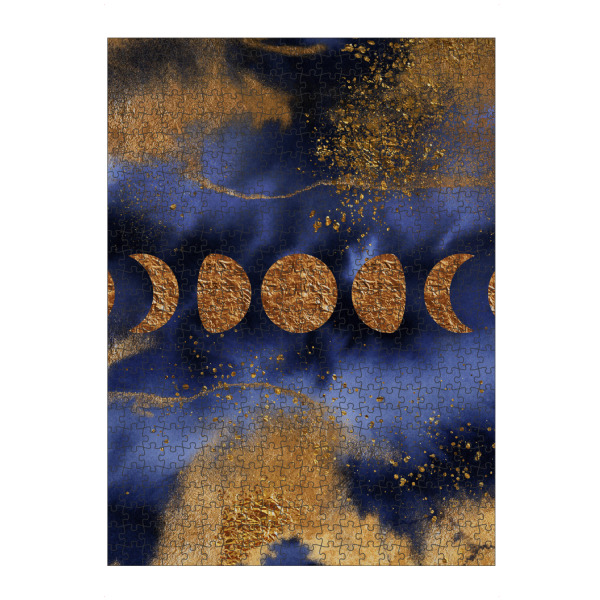 artboxONE Puzzle "Space Marble" artboxONE - Abstrakt,Marmor - Space,Gold,Universe,Marble,Agate,Marbled,Mond,Moon,Marmor,Abstract,Abstrakt